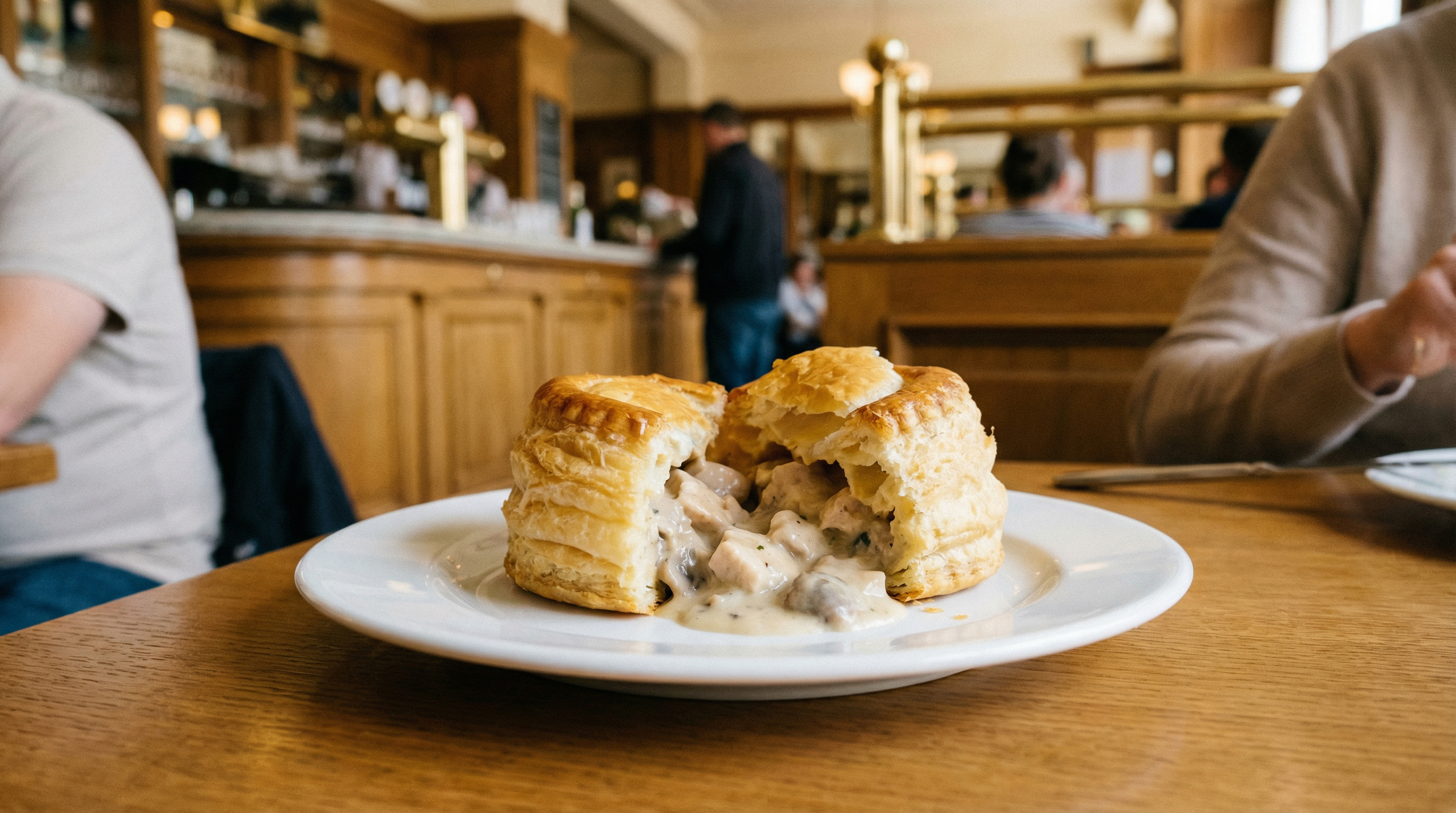 Bouchée à la Reine vol-au-vent crémeux aux champignons - Spécialité Brasserie des Nations Luxembourg